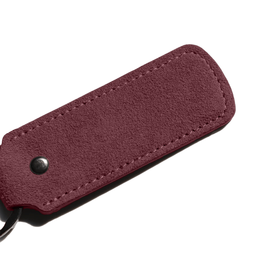 Alcantara Keychain - Wine Red
