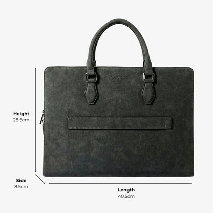 Alcantara Laptop Bag - Space Grey