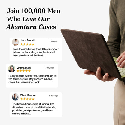 Alcantara MacBook Neo Cover – For 13 inch (2026) – Chocolate Brown