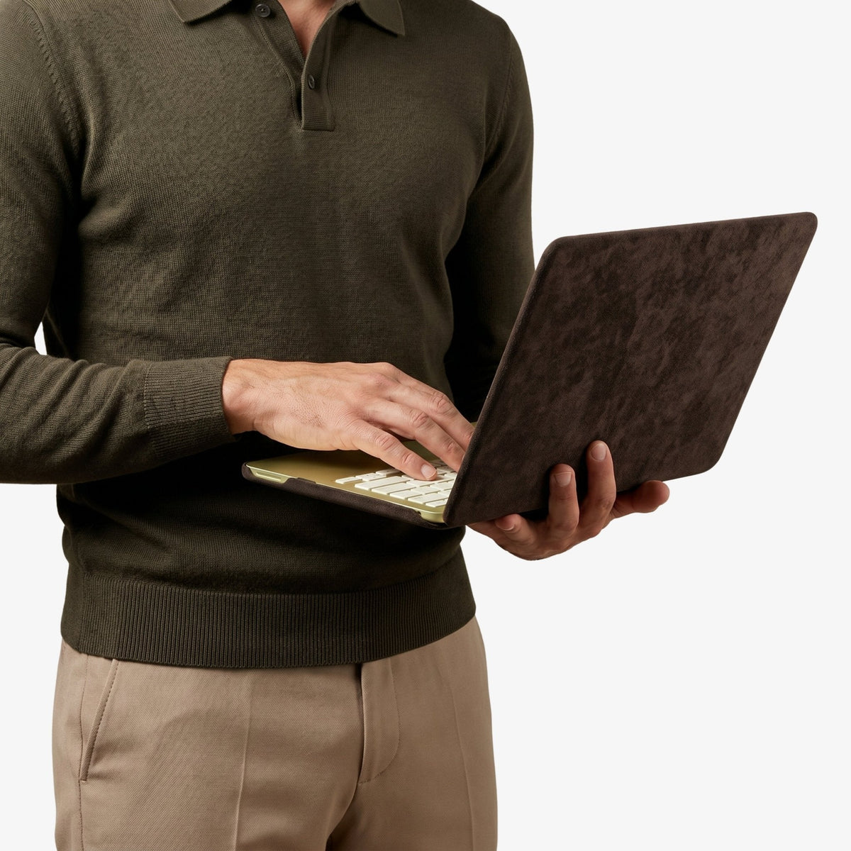 Alcantara MacBook Neo Cover – For 13 inch (2026) – Chocolate Brown