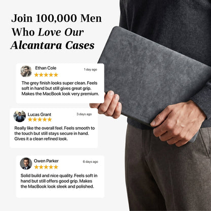 Alcantara MacBook Neo Cover – For 13 inch (2026) – Nardo Gray