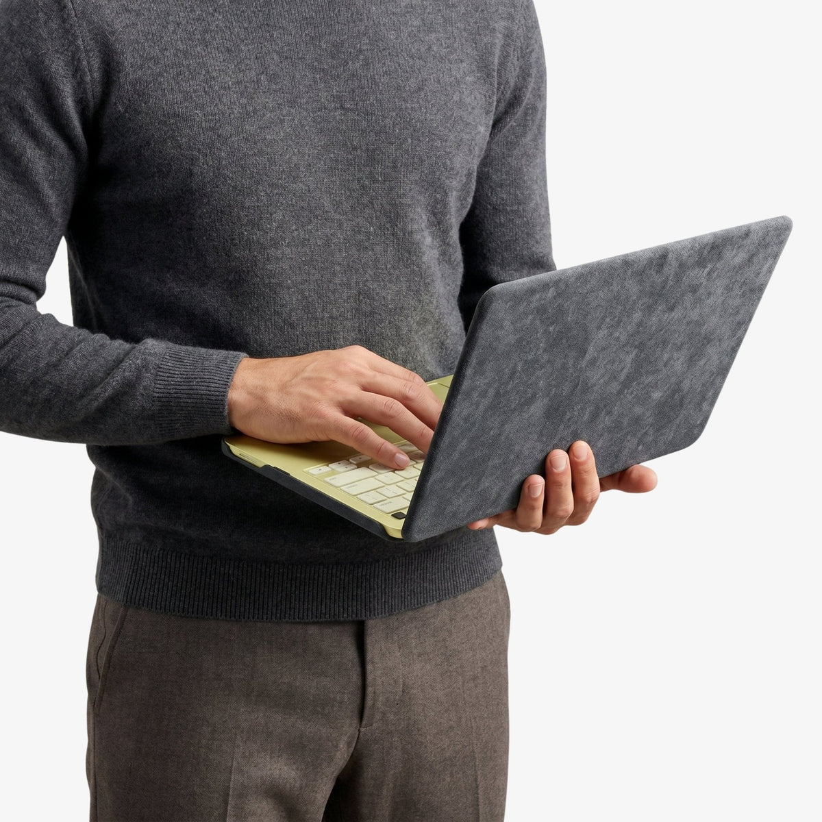 Alcantara MacBook Neo Cover – For 13 inch (2026) – Nardo Gray