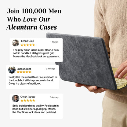 Alcantara MacBook Neo Cover – For 13 inch (2026) – Space Grey