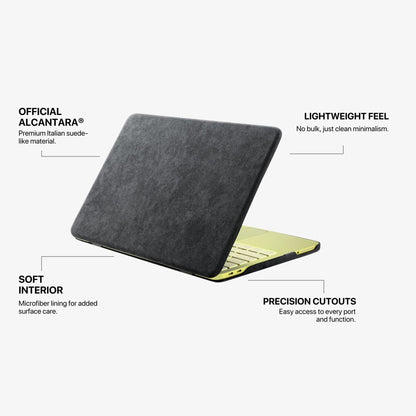 Alcantara MacBook Neo Cover – For 13 inch (2026) – Space Grey