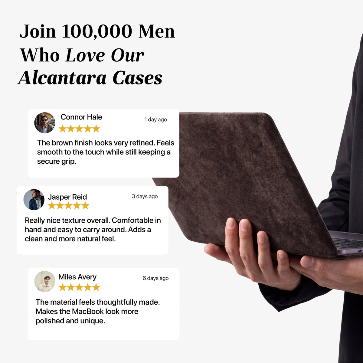 Alcantara MacBook Pro & Pro Max Cover - For 14 inch (2021-2025) - Chocolate Brown