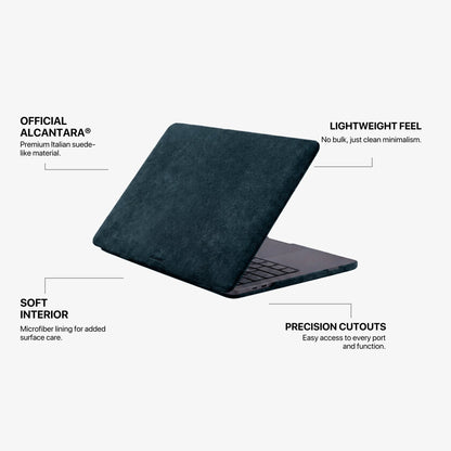 Alcantara MacBook Pro & Pro Max Cover - For 14 inch (2021-2025) - Navy Blue