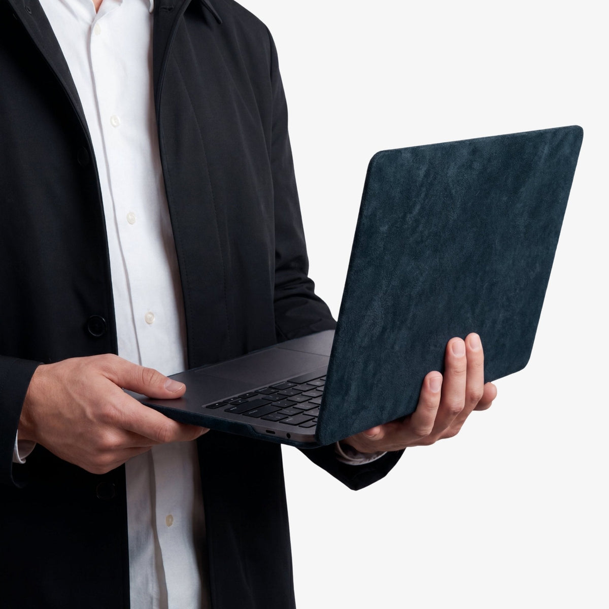 Alcantara MacBook Pro & Pro Max Cover - For 14 inch (2021-2025) - Navy Blue