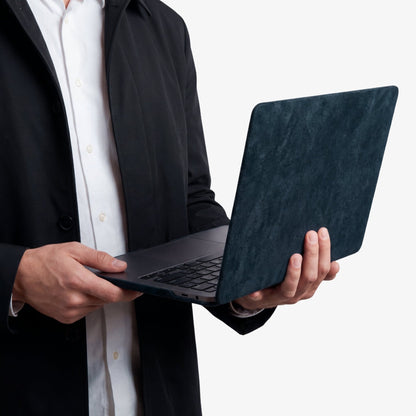 Alcantara MacBook Pro & Pro Max Cover - For 14 inch (2021-2025) - Navy Blue