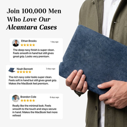 Alcantara MacBook Pro & Pro Max Cover - For 16 inch (2021-2024) - Ocean Blue