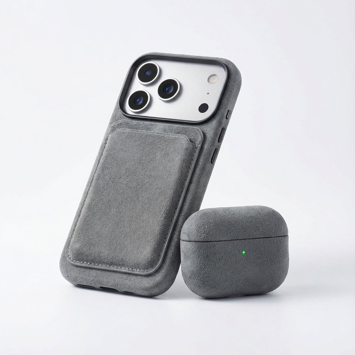 Alcantara MagSafe Wallet - Nardo Gray