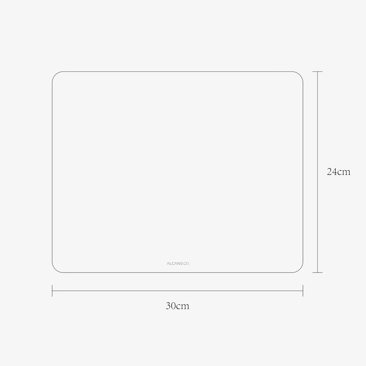 Alcantara Mousepad 30x24cm - Space Grey
