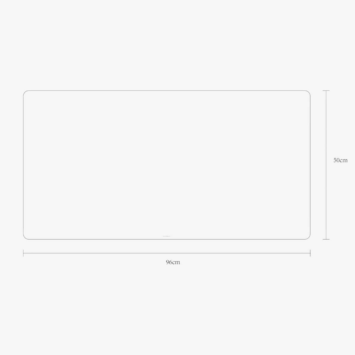 Alcantara Mousepad 96x50cm - Space Grey