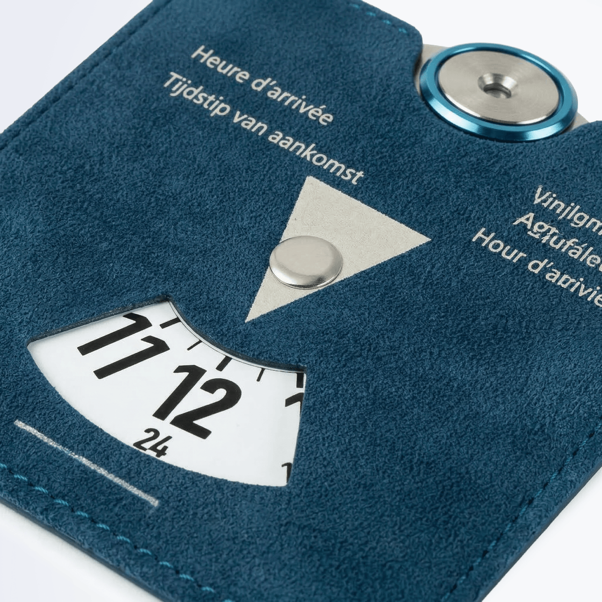 Alcantara Parking Disc - Ocean Blue