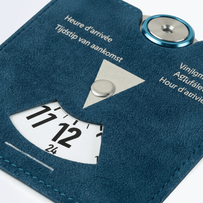 Alcantara Parking Disc - Ocean Blue
