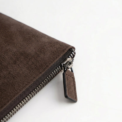 Alcantara Pouch - Chocolate brown