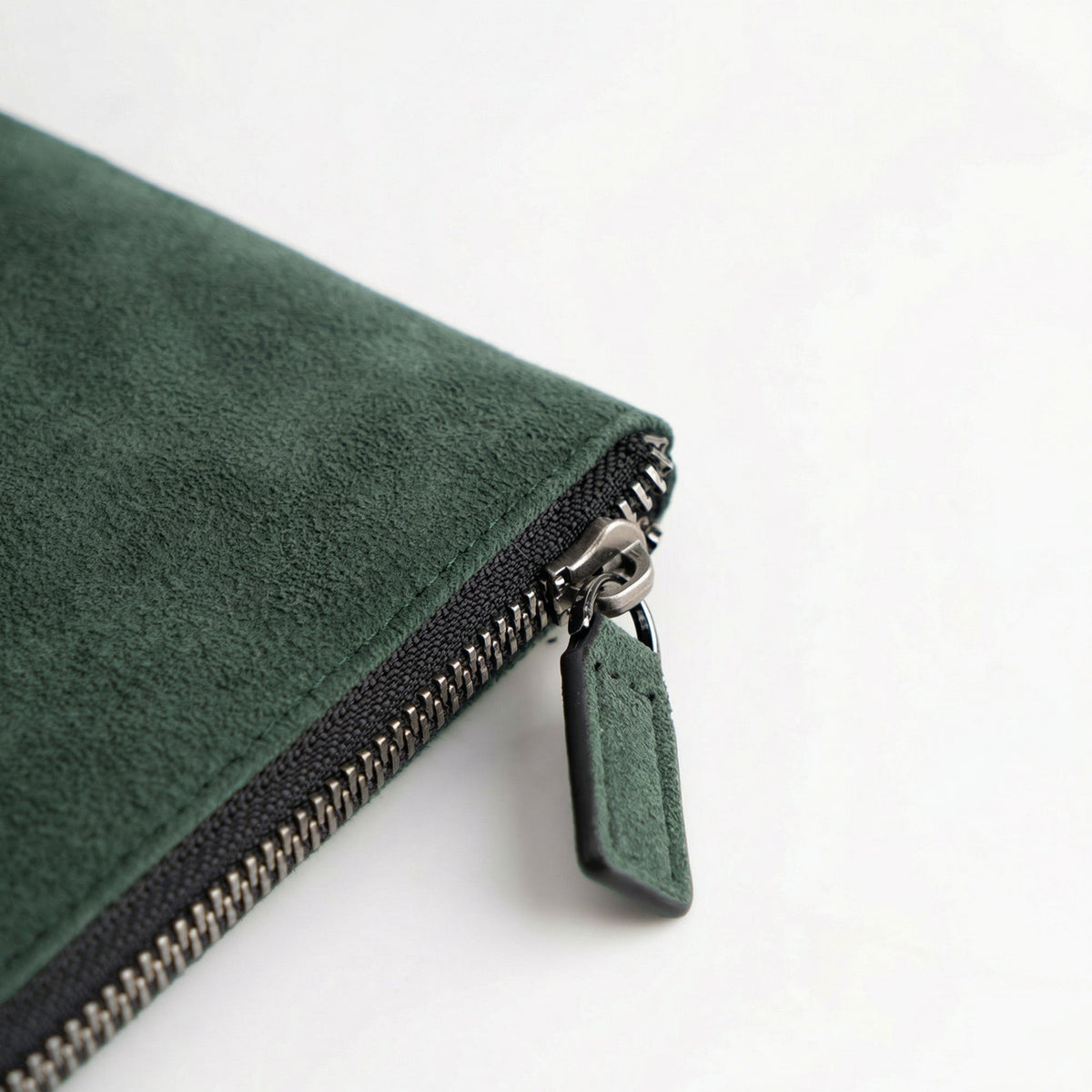 Alcantara Pouch - Midnight Green