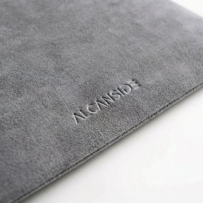 Alcantara Pouch - Nardo Gray