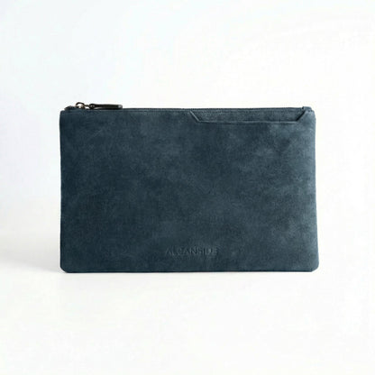 Alcantara Pouch - Navy Blue