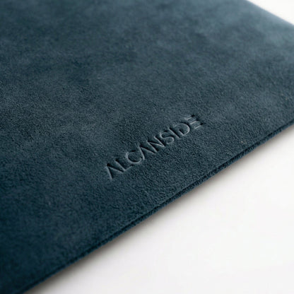 Alcantara Pouch - Navy Blue