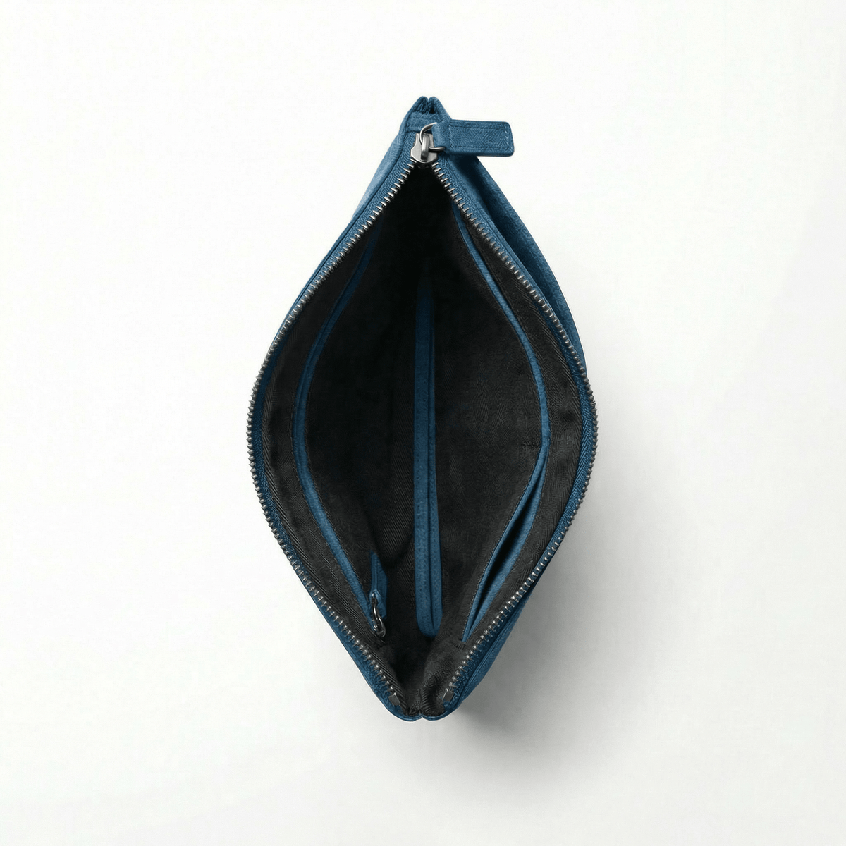 Alcantara Pouch - Ocean Blue