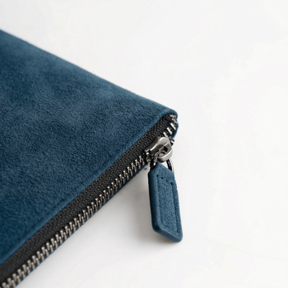 Alcantara Pouch - Ocean Blue