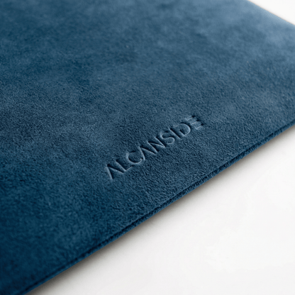 Alcantara Pouch - Ocean Blue