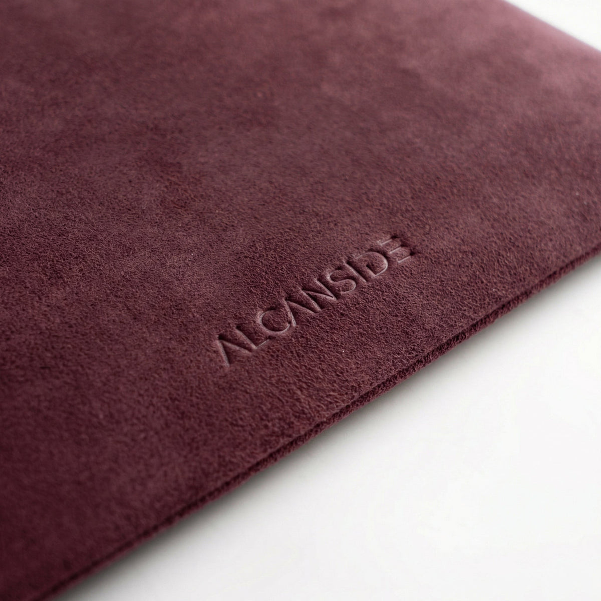 Alcantara Pouch - Wine Red