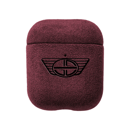 Donkervoort - AirPods 1/2 Gen Alcantara Case - Wine Red
