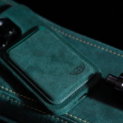 Donkervoort - Alcantara MagSafe Wallet - Midnight Green