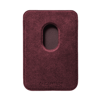 Donkervoort - Alcantara MagSafe Wallet - Wine Red