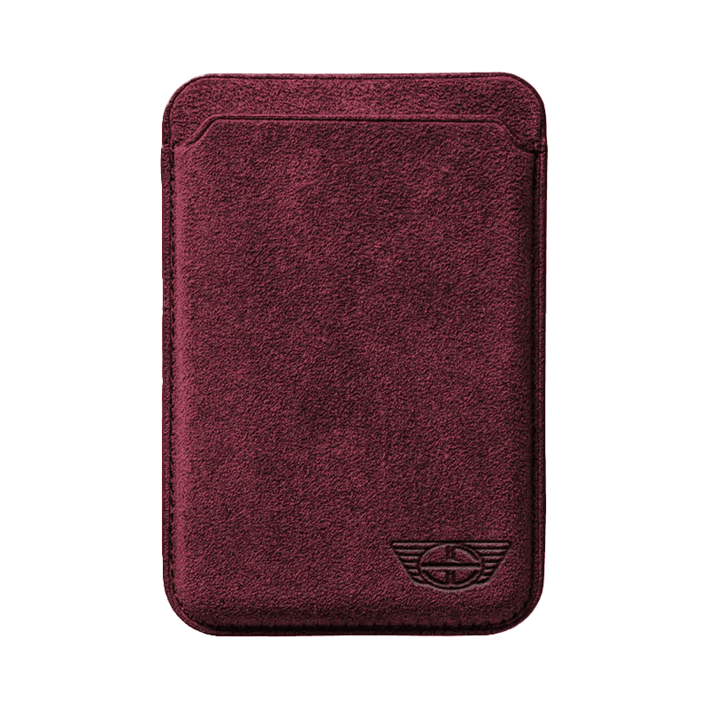 Donkervoort - Alcantara MagSafe Wallet - Wine Red