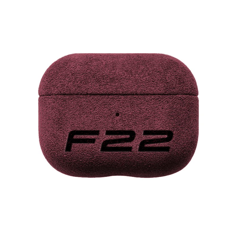 Donkervoort F22 - AirPods (3rd generation) Alcantara Case - Wine Red