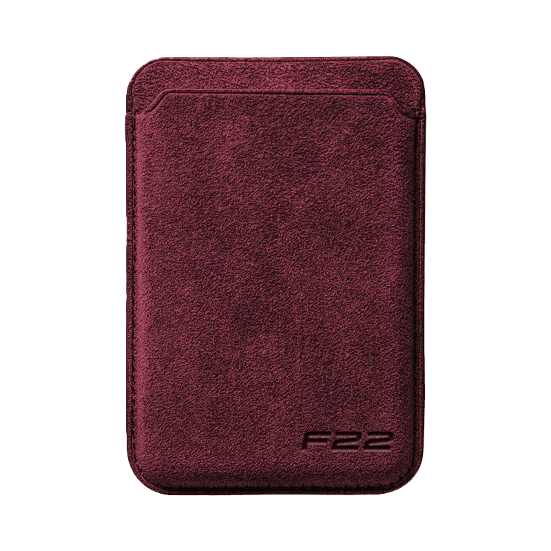 Donkervoort F22 - Alcantara MagSafe Wallet - Wine Red