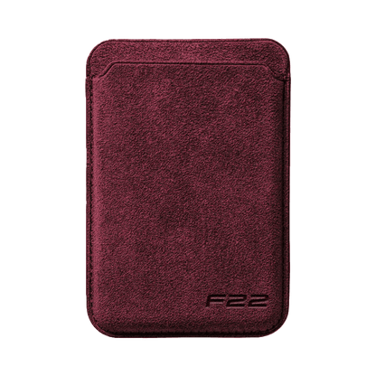 Donkervoort F22 - Alcantara MagSafe Wallet - Wine Red
