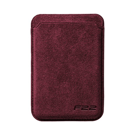 Donkervoort F22 - Alcantara MagSafe Wallet - Wine Red