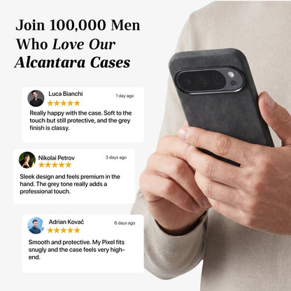 Google Pixel 10 - Alcantara Case - Space Grey
