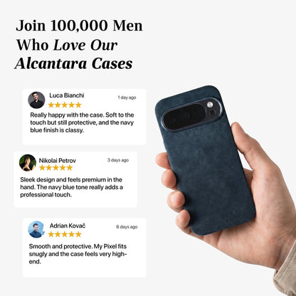 Google Pixel 10 Pro - Alcantara Case - Navy Blue