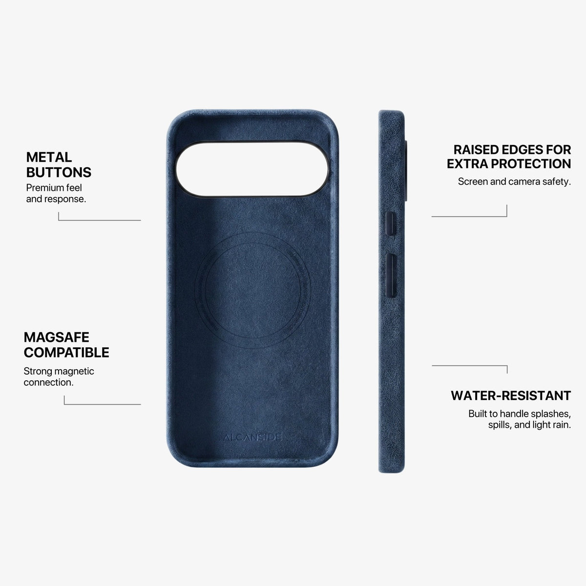 Google Pixel 10 Pro - Alcantara Case - Navy Blue
