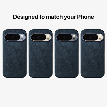 Google Pixel 10 Pro - Alcantara Case - Navy Blue