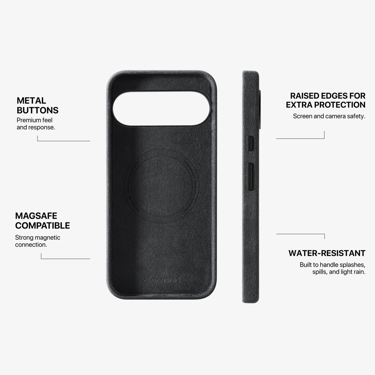 Google Pixel 10 Pro - Alcantara Case - Space Grey