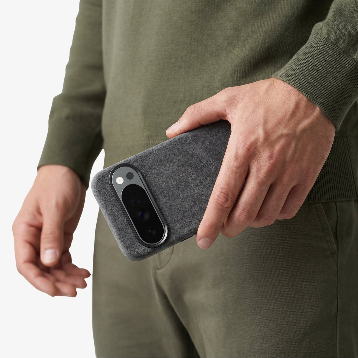 Google Pixel 10 Pro XL - Alcantara Case - Space Grey