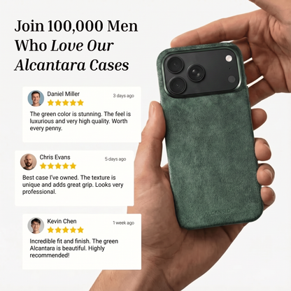 iPhone 18 Pro Max - Alcantara Case - Midnight Green