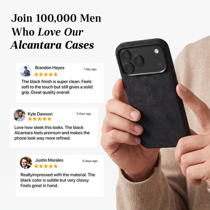 iPhone 18 Pro Max - Alcantara Case - Deep Black