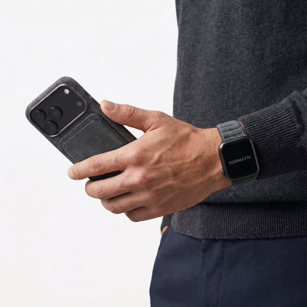iPhone 18 Pro Max - Alcantara Case - Space Grey