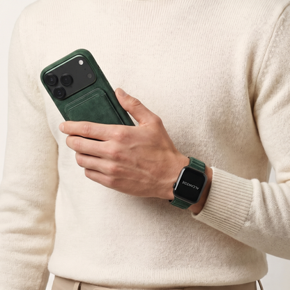 iPhone 18 Pro - Alcantara Case - Midnight Green