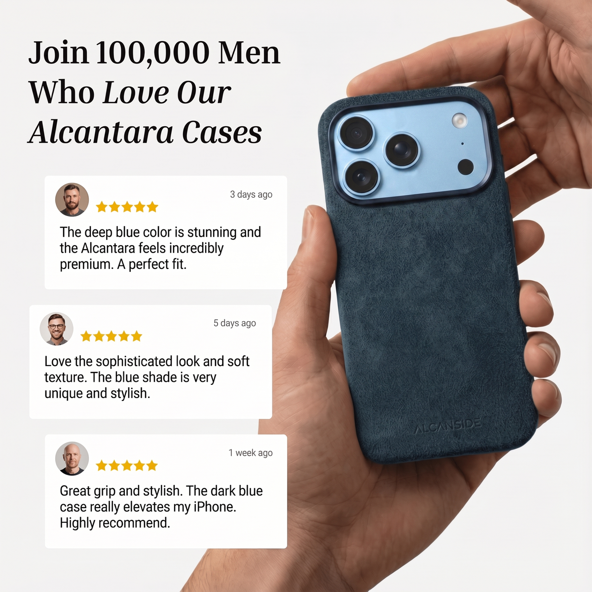 iPhone 18 Pro - Alcantara Case - Navy Blue