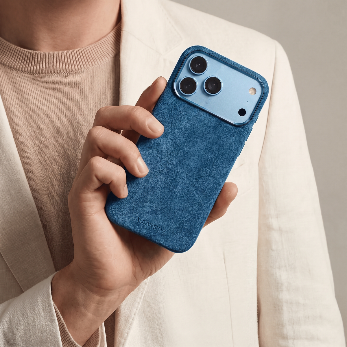 iPhone 18 Pro Max - Alcantara Case - Ocean Blue