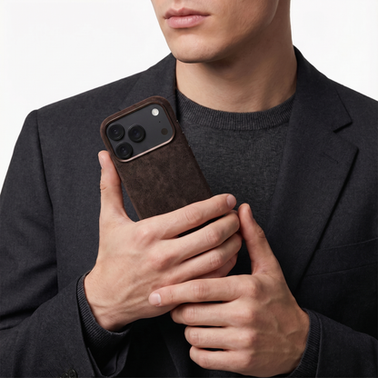 iPhone 18 Pro - Alcantara Case - Chocolate Brown