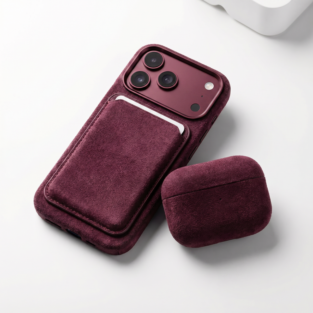 iPhone 18 Pro - Alcantara Case - Wine Red