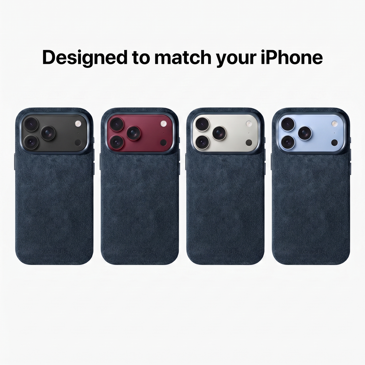 iPhone 18 Pro Max - Alcantara Case - Navy Blue
